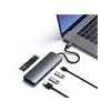 Satechi USB-C Hybrid Multiport adaptér with SSD enclosure - Space Gray Aluminium