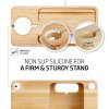 Spigen stojan S370 Apple Watch + Phone Wood Stand - Brown
