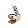 Spigen stojan S370 Apple Watch + Phone Wood Stand - Brown
