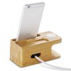 Spigen stojan S370 Apple Watch + Phone Wood Stand - Brown