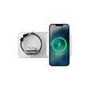 Nomad Base One Max 2-in-1 Magsafe Charger - Silver
