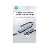 Devia USB-C Hub Leopard Series 5-in-1 EC135 - Deep Gray