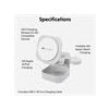 Hyper HyperJuice Qi2 3-in-1 Magnetic Charging Stand - White
