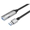 PremiumCord USB 3.2 repeater a predlžovací kábel Male-Female, 5Gbps Aluminium 5m