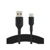 Belkin kábel Boost Charge Braided USB-A to USB-C 1m - Black