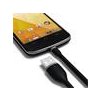 Satechi kábel Flexible USB to Micro USB 0.25m - Black