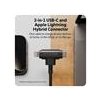 Hyper kábel HyperJuice USB-C/Lightning Hybrid Silicone Cable 1.5m - Black