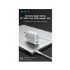 Devia sieťová nabíjačka Extreme Speed GaN PD 2x USB-C/USB-A 65W - White