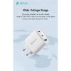 Devia sieťová nabíjačka Extreme Speed GaN PD 2x USB-C/USB-A 65W - White