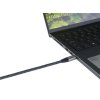 PremiumCord Kabel USB-C samec - USB-C samec, hliníkové krytky konektorov, bavlnený oplet, 2m