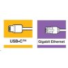 VERBATIM 49146 Adaptér USB-C™ na gigabitový Ethernet Rj45 HUB