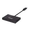 Club3D Video hub MST (Multi Stream Transport) DisplayPort na 4x DisplayPort, napájanie USB