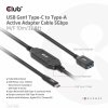 Club3D Kabel USB-C na USB-A, Aktivní adaptér/kabel, 5 Gbps (M/F), 10m