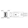 PremiumCord DisplayPort 1.4 kabel M/M, pozlátené konektory, 2m