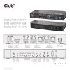 Club3D Network Switch - Prepínač, DP/HDMI KVM prepínač - Dual DP 4K 60Hz