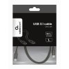 GEMBIRD Kabel USB 3.1 Type-C na Type-C kabel (CM/CM), 1m, datový, černá