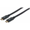 Kábel Manhattan USB-C, USB 3.1, Gen 1, USB-C samec na USB-C samec, 5 Gb/s, 2 m, čierna