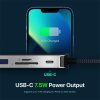 Adam Elements CASA X DP USB-C 8K 10-in-1 Hub - Grey