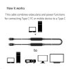 Kábel USB Club3D 3.2 Gen2 Type-C to C Active Bi-directional (M/M) 8K60Hz, 5m