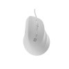 Vertikálna myš Natec CRAKE 2 PRO/Vertikálna/Optická/Pre pravákov/12 400 DPI/Drôtové USB-A/Biela