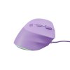 Vertikálna myš Natec CRAKE 2 PRO/Vertikálna/Optická/Pre pravákov/12 400 DPI/Drôtové USB-A/Fialová