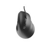 Vertikálna myš Natec CRAKE 2 PRO/Vertikálna/Optická/Pre pravákov/12 400 DPI/Drôtové USB-A/Čierna