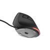 Vertikálna myš Natec CRAKE 2 PRO/Vertikálna/Optická/Pre pravákov/12 400 DPI/Drôtové USB-A/Čierna