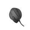 Vertikálna myš Natec CRAKE 2 PRO/Vertikálna/Optická/Pre pravákov/12 400 DPI/Drôtové USB-A/Čierna