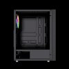 Gembird Computer Fornax 2500 ARGB/Midi Tower/Transpar./Čierna