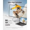 PremiumCord Adaptér USB-C na HDMI 8K @ 60Hz, 4K@144Hz Aluminium