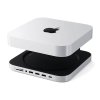 Satechi USB-C Stand & Hub pre Mac Mini/Studio with NVMe SSD enclosure - Silver
