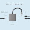 Satechi 4-Port USB-C Hub with Power Delivery - Space Grey