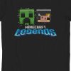 Minecraft Legends Creeper & Piglin Kids T-Shirt - Tričko (Farba Čierna, Strih Detský, Veľkosť XL)
