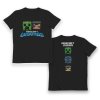 Minecraft Legends Creeper & Piglin Kids T-Shirt - Tričko (Farba Čierna, Strih Detský, Veľkosť XL)