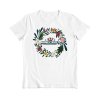 Minecraft Floral Wreath White Kids T-Shirt - Tričko (Farba Biele, Strih Detský, Veľkosť XL)