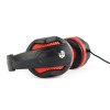 GEMBIRD GHS-03 Gaming slúchadlá s mikrofónom - čierno-červená