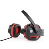 GEMBIRD GHS-03 Gaming slúchadlá s mikrofónom - čierno-červená