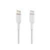 Belkin kábel Boost Charge Braided USB-C to USB-C 2m - White
