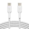 Belkin kábel Boost Charge Braided USB-C to USB-C 2m - White