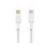 Belkin kábel Boost Charge Braided USB-C to USB-C 2m - White
