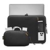 Tomtoc puzdro Recycled Sleeve with Pouch pre Macbook Pro 16" M1/M2/M3/M4 - Black