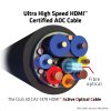 Club3D Kabel prodlužovací Ultra Rychlý HDMI™ Certifikovaný AOC kabel 8K60Hz (M/M), 4K120Hz, 20m, černá