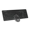 A4tech FG2400 Air2, bezdrátový kancelářský set klávesnice s myší, CZ, černá