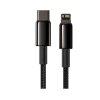 Baseus CATLWJ-01 Tungsten Gold Fast Charge Kábel USB-C to Lightning 20W 1m Black