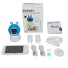 EVOLVEO Baby Monitor N5 - Set videoopatrovateľky s 360 ° dohľadom, obojsmernou komunikáciou a uspávankami,