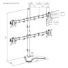 SBOX Deskotop mount for 4 monitor LCD-F048-2