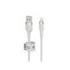 Belkin kábel Boost Charge Pro Flex USB-A to Lightning 3m - White