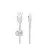 Belkin kábel Boost Charge Pro Flex USB-A to Lightning 3m - White