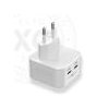 Xqisit USB-C Dual wall charger PD 3.0 35W - White