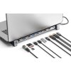 MANHATTAN Dokovací stanice USB-C 10v1, 2xHDMI, USB-C 3.0, USB-C PD 100W, 3xUSB-A 3.0, SD/microSD, RJ45